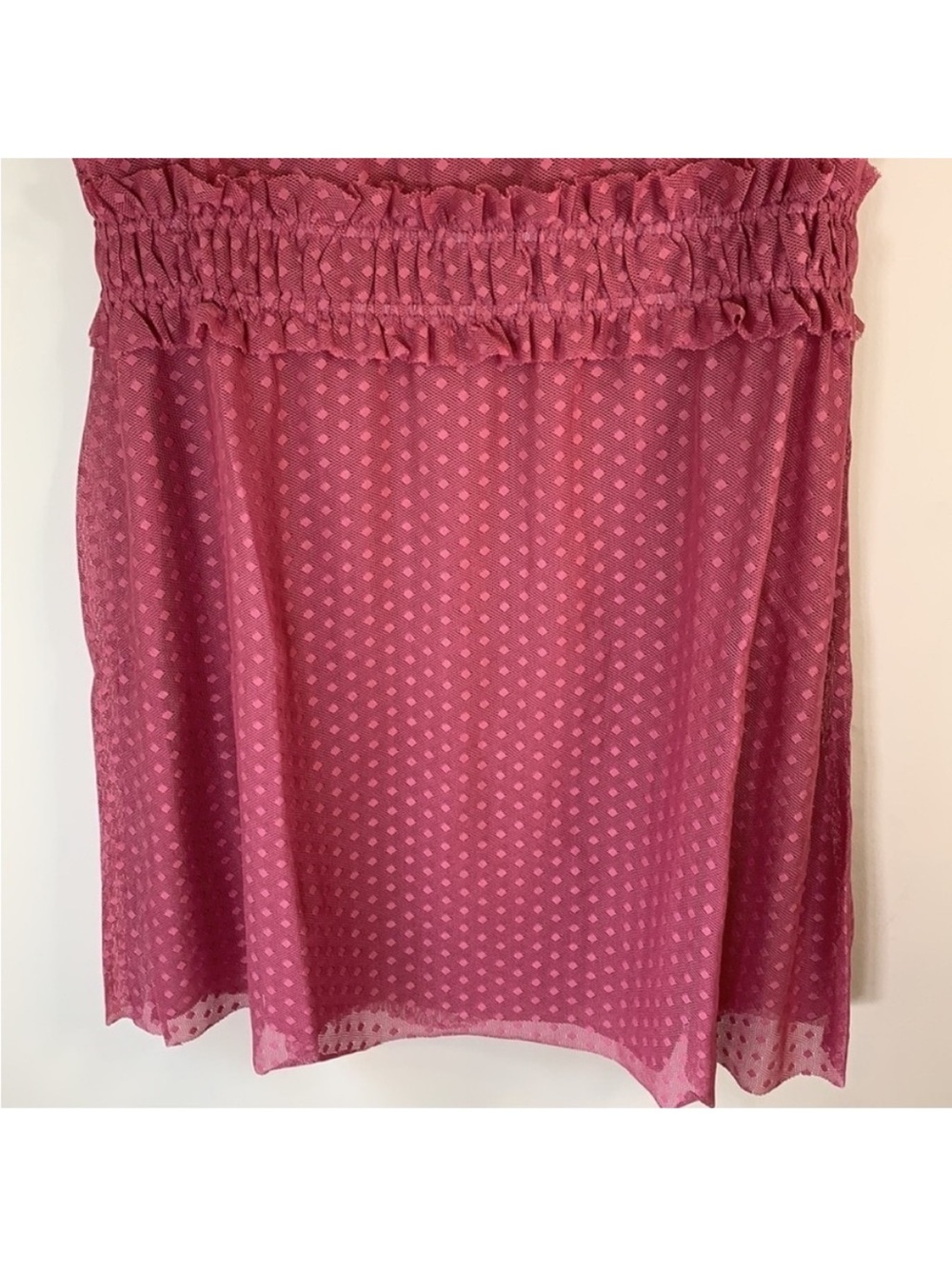 Ella Moon Cap Sleeve Ruffle Shoulder Smock Waist Dress. XL. NWT. - Picture 6 of 10